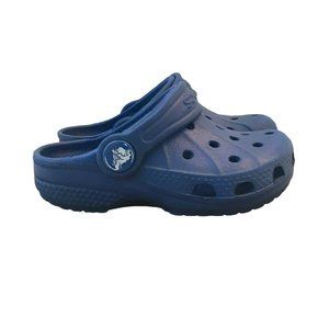 Crocs Kids Size C4 C5 Blue Classic Cayman Slip On